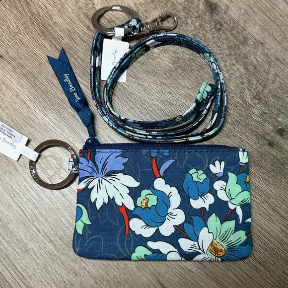 NEW Vera Bradley Zip ID Case wallet keychain - Picture 7 of 7